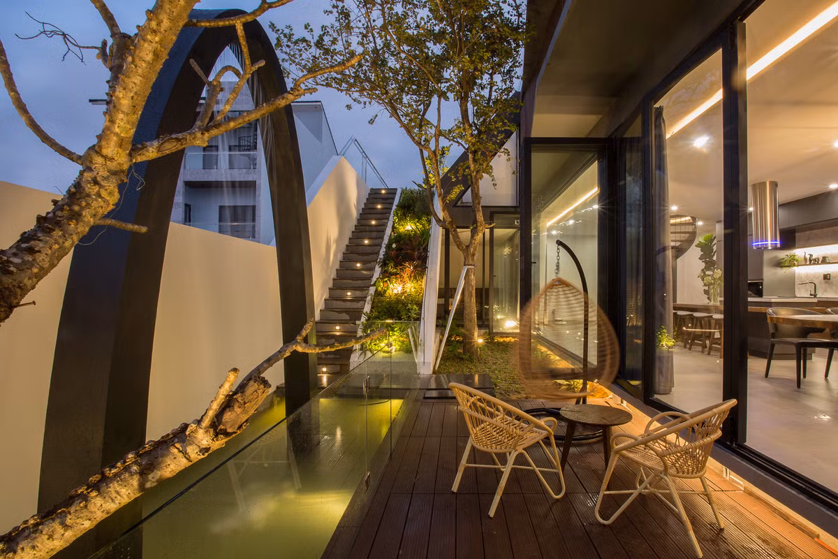 Không gian thư giãn lãng mạn và trong lành. Nguồn ảnh: 85 Design