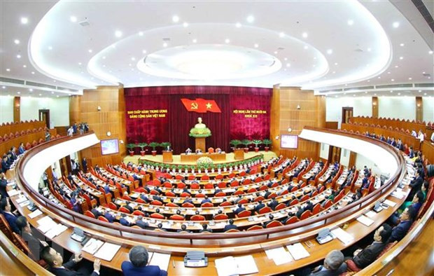 Ngay lam viec thu nhat Hoi nghi thu 13 Ban Chap hanh TW Dang khoa XII