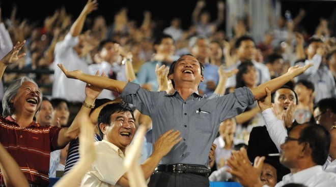 Không chỉ nổi tiếng trong kinh doanh, bầu Đức còn được biết đến là vị đại gia đầu tư nhiều cho bóng đá. Ảnh: Lao động