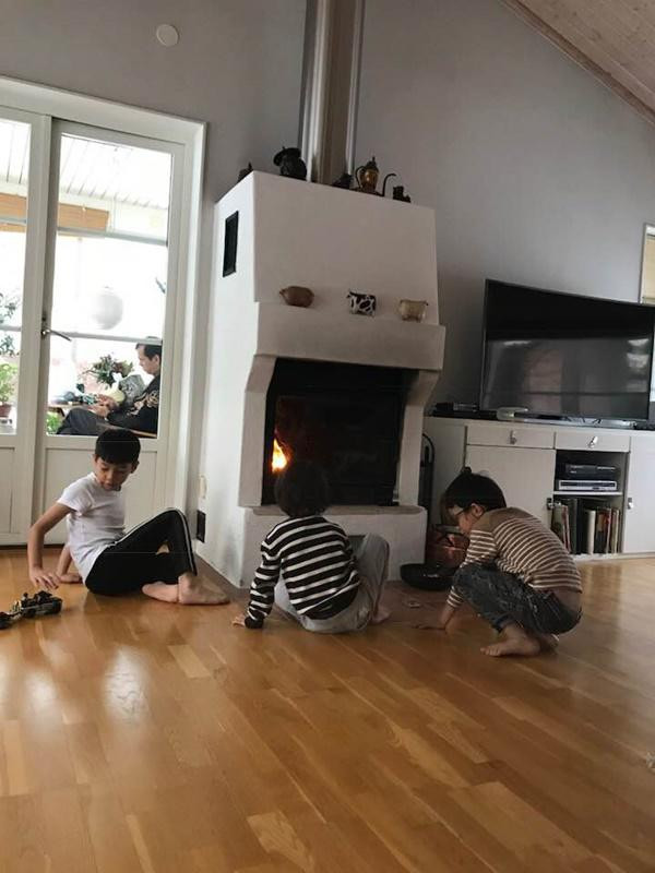 Phòng bếp tiện nghi và hiện đại.