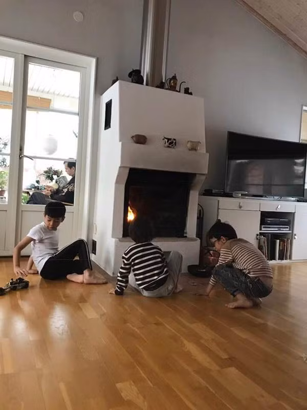 Phòng bếp tiện nghi và hiện đại.