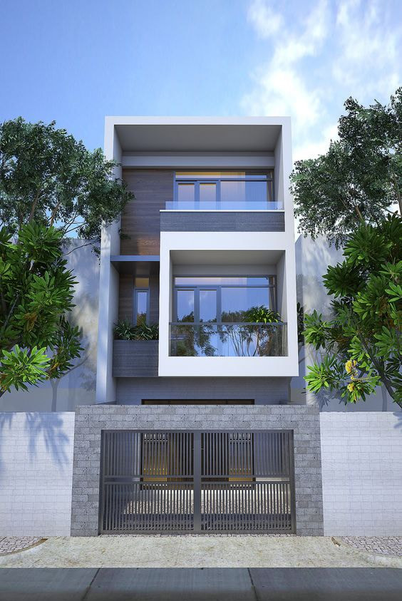 Màu xám chủ đạo đơn giản nhưng không bao giờ lỗi mốt. Ảnh: Kientrucroman.