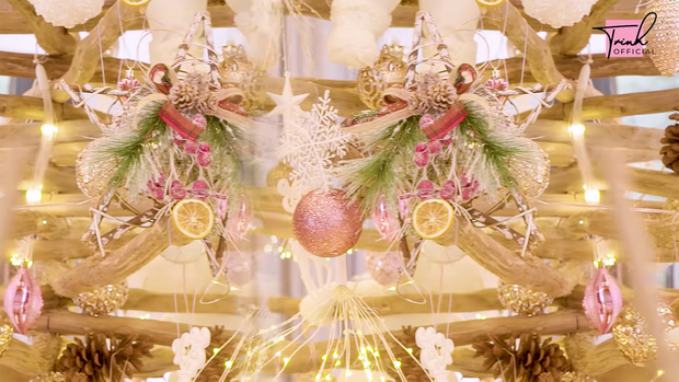 Căn biệt thự vốn đã sang trọng nay lộng lẫy và hoành tráng hơn gấp bội.