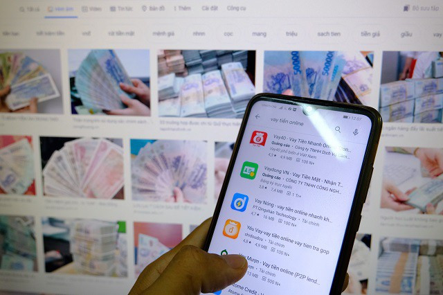 Các website, ứng dụng cho vay trực tuyến rất sẵn trên internet.