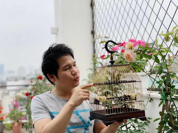 Căn nhà của Trọng Tấn rộng 120m2 nhưng diện tích vườn đã rộng tới 60m2. Ảnh: Công lý &amp; xã hội.