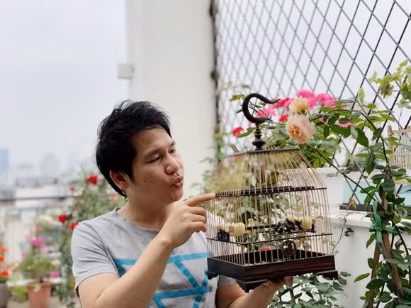 Căn nhà của Trọng Tấn rộng 120m2 nhưng diện tích vườn đã rộng tới 60m2. Ảnh: Công lý &amp; xã hội.