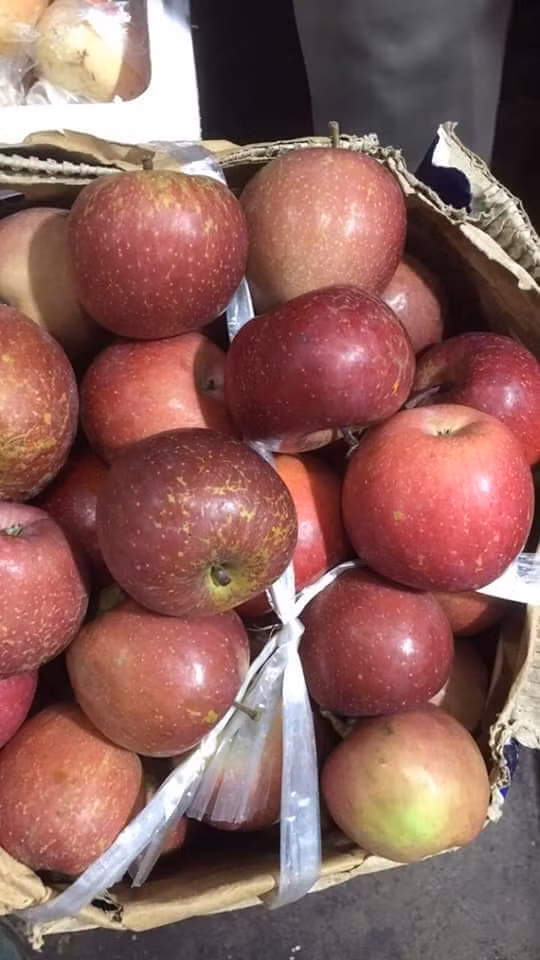 Đáng chú ý, loại táo này có giá rất rẻ, chỉ từ 65.000 đồng/thùng (6,5 - 7kg). Tính ra, mỗi kg táo đá chỉ có giá từ 10.000 đồng.