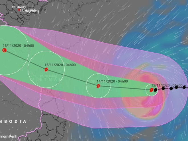Bao so 13 Vamco do bo mien Trung ngay 15/11
