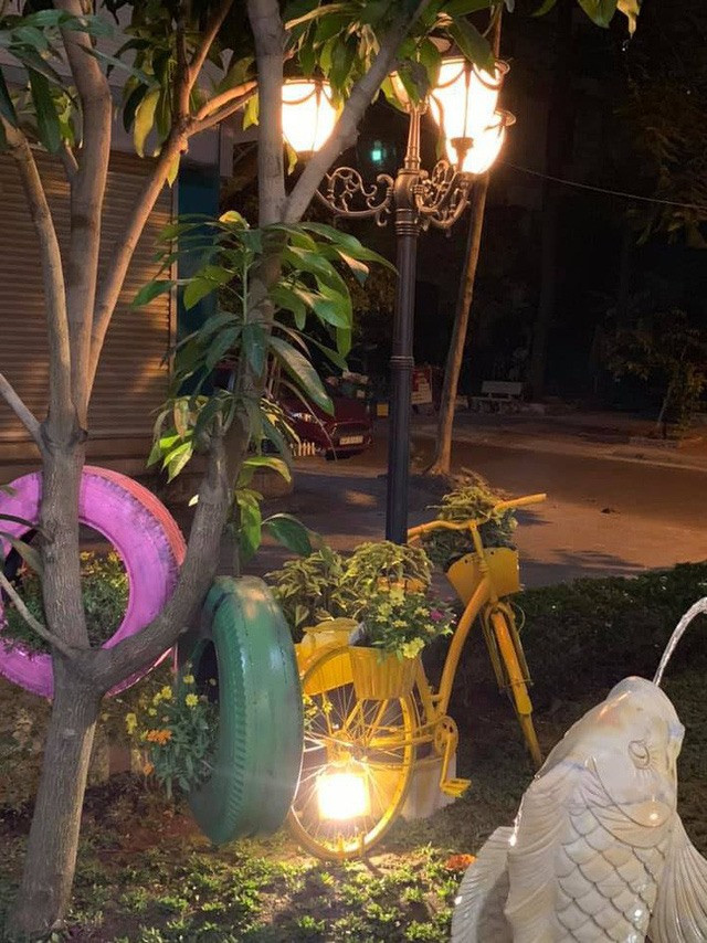 Một góc biệt thự của Vy Oanh khi về đêm. Ảnh: Lao động.