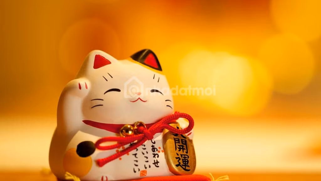 Nếu đặt mèo trong phòng khách có thể để ở khu vực cửa chính hoặc bàn uống nước. Ngoài ra, một vị trí đắc địa khác trong ngôi nhà có thể dùng để trưng bày mèo chiêu tài, đó là tài vị.