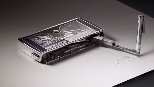 Phần lớn các chi tiết của chiếc máy ký tên này đều được làm từ titanium.