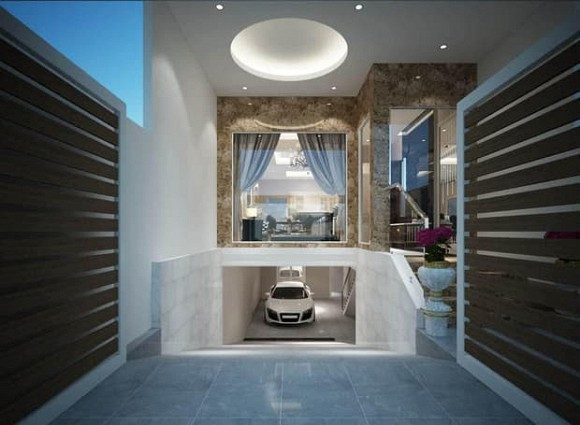 Trước đó, Ngọc Bích từng hào hứng khoe bảng thiết kế của căn nhà. Đây là một ngôi biệt thự 3 tầng được xây dựng theo phong cách hiện đại với màu trắng chủ đạo.