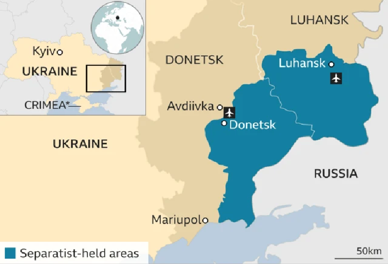 Theo dữ liệu từ DeepState, kể từ ngày 6/8, Nga đã chiếm được 1.146 km² lãnh thổ Ukraine, nhiều hơn một phần tư so với bảy tháng đầu năm nay. Ảnh: BBC.
