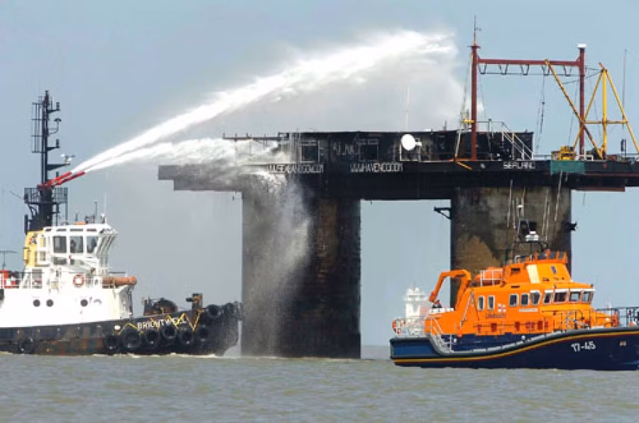 Quyền tự chủ của Sealand cũng chưa được nước nào công nhận, nhưng nó vẫn được mệnh danh là quốc gia nhỏ nhất thế giới. Ảnh stripes.