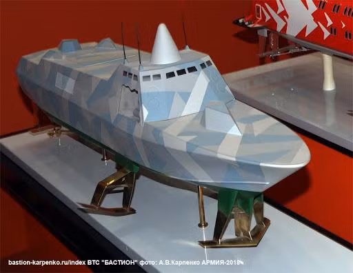 Tàu tên lửa tàng hình thế hệ mới Antares RA được xem như sản phẩm kế tục xứng đáng đối với lớp tàu tên lửa tấn công nhanh Dự án 206MR lớp Vikhr ra đời từ thời Liên Xô trước kia.