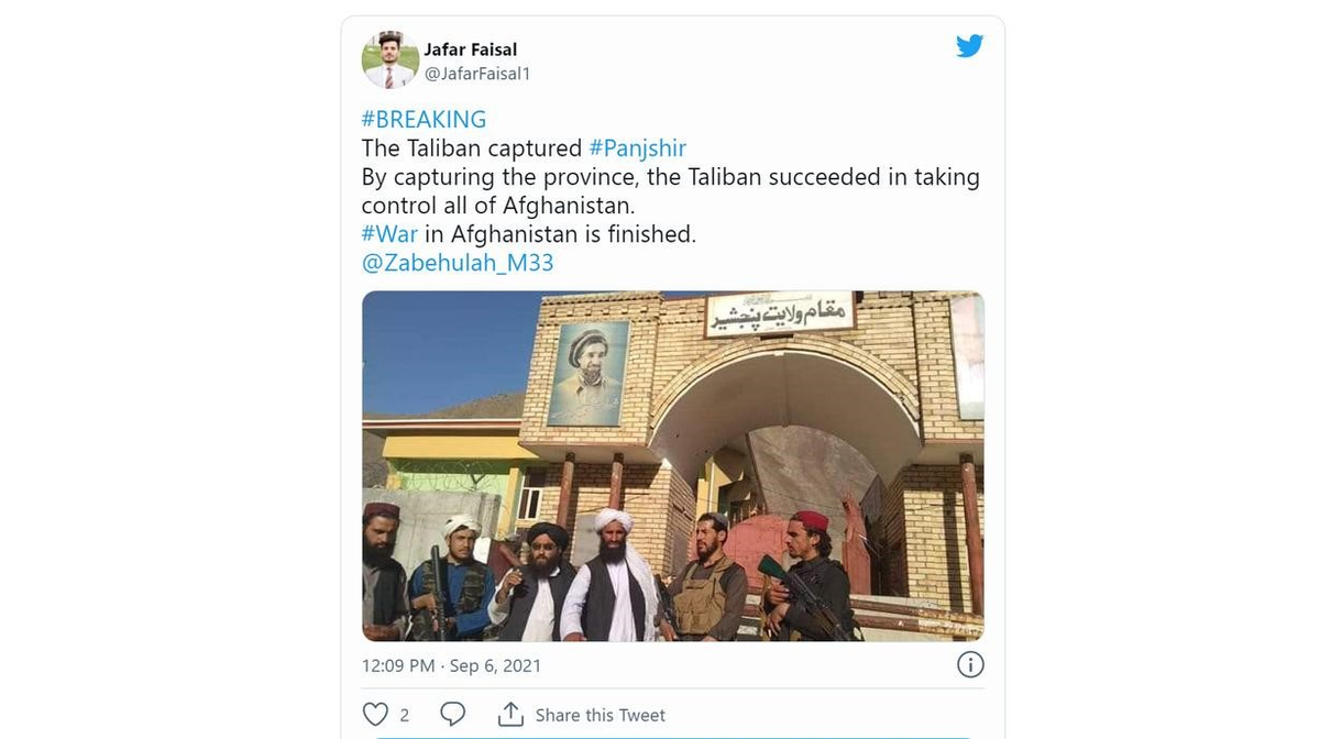 Những tay súng Taliban tại đại bản doanh của Mặt trận Kháng chiến Quốc gia Afghanistan tại thung lũng Panjshir.