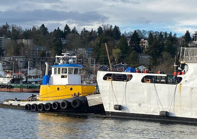 Sau khi được lai dắt ra khỏi xưởng sửa chữa, tàu tuần duyên John Midgett tự di chuyển đến Puget Sound và cập cảng hải quân Mỹ.