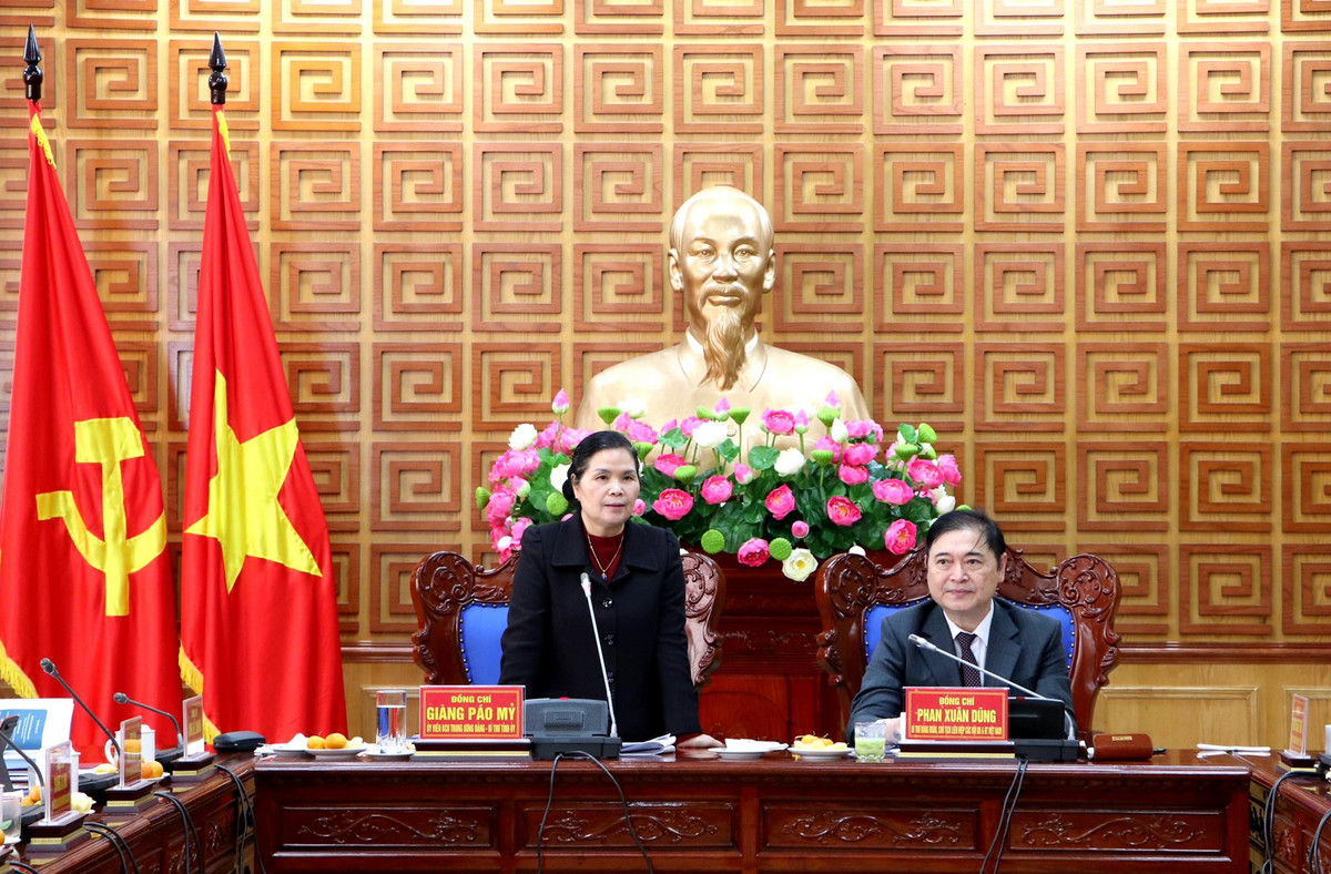 Dang doan VUSTA lam viec voi Ban Thuong vu Tinh uy Lai Chau-Hinh-2