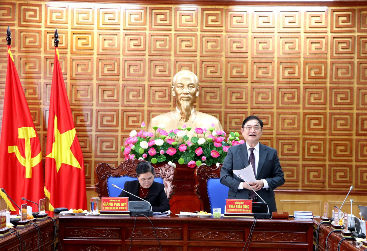 Dang doan VUSTA lam viec voi Ban Thuong vu Tinh uy Lai Chau-Hinh-3