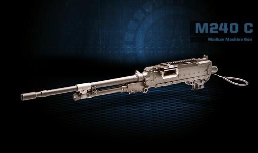 M240B được thiết kế với báng súng và chân chống chữ V, súng cũng có thể gắn trên boong tàu và các loại xuồng nhỏ. Súng thường được gọi là "M240 Bravo" hoặc chỉ đơn giản là "240", tuy nhiên khi viết thì vẫn là M240B.