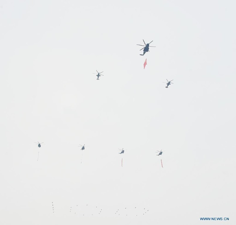 Đây đều là các trực thăng vận tải do Trung Quốc tự thiết kế và sản xuất.