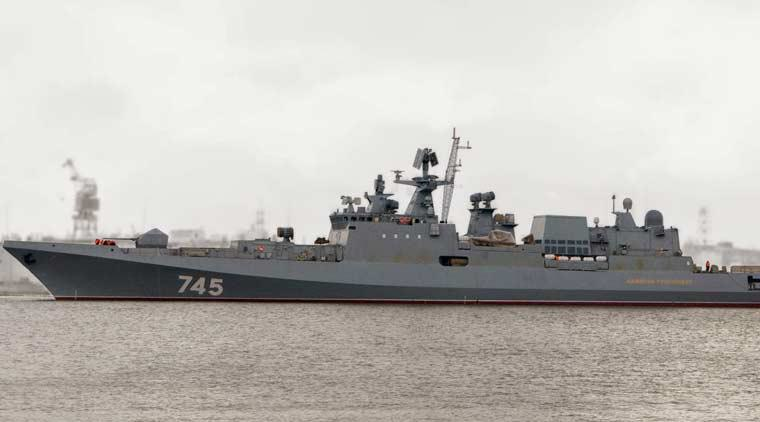 Đuôi tàu có thể chở được một trực thăng săn ngầm Ka-27 hoặc trực thăng cảnh báo sớm Ka-31.