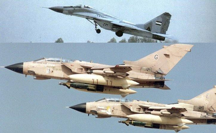 Trận không chiến thứ tư diễn ra khi một cặp tiêm kích F-15 nhận được cảnh báo từ máy bay E-3 AWACS rằng 2 chiếc MiG-29A đang ở gần đó và lao vào truy đuổi. Tuy nhiên, biên đội MiG của Iraq đã quay lại và giao tranh với Eagle.