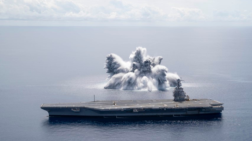 Trả lời báo chí, tuyền trưởng của hàng không mẫu hạm USS Gerald R. Ford cho biết, các hư hại của tàu sân bay này đã được ghi nhận, và sẽ được xem xét khắc phục sớm nhất có thể.
