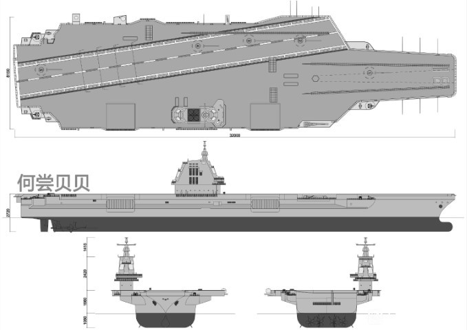 Xét về mặt cảm quan, thứ duy nhất khiến tàu sân bay Type 003 thua kém so với tàu sân bay Mỹ, đó là hàng không mẫu hạm thứ ba của Trung Quốc, chỉ có hai thang máy - thay vì ba như của Mỹ.