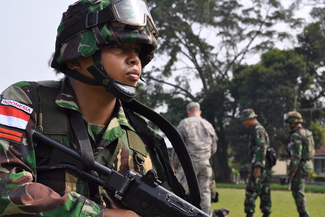 Cụ thể, dân số của quốc gia này hiện đang là 267 triệu người. Lục quân Indonesia đang có quân số thường trực 400.000 lính, quân số dự bị của quốc gia này cũng tương đương với quân số thường trực.