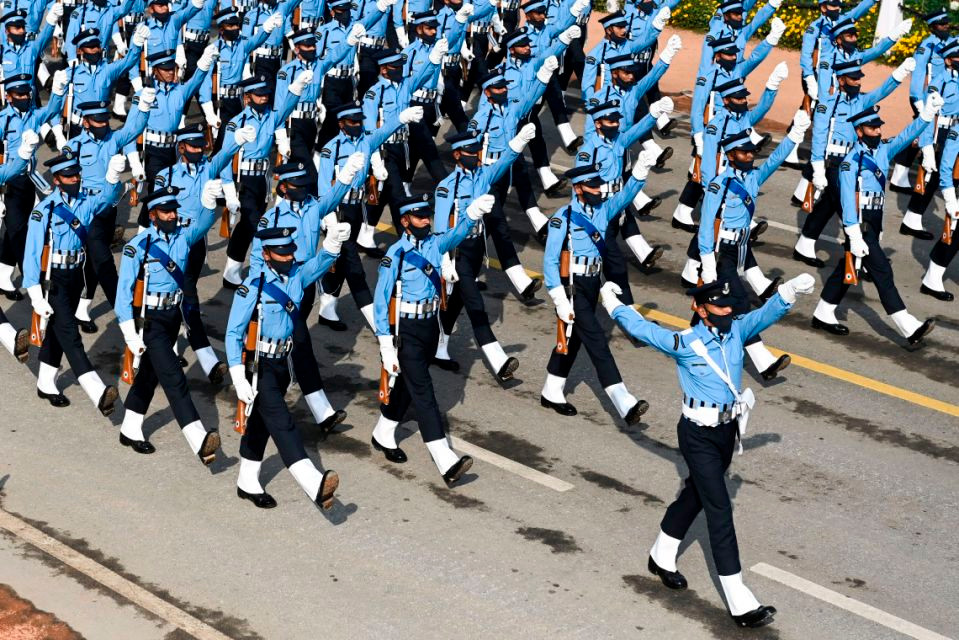 Lực lượng Quân đội Ấn Độ tham gia lễ duyệt binh mừng Ngày Cộng hòa của quốc gia này.