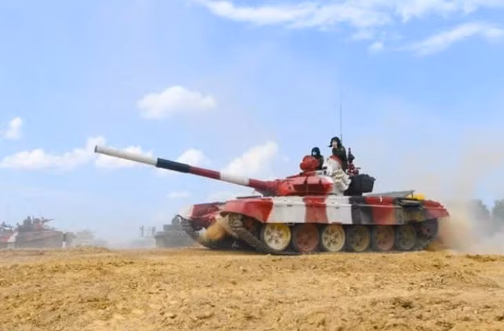 Nội dung thi đấu Xe tăng hành tiến - Tank Biathlon 2021 ngày thi đấu thứ 2 có sự tham dự của 4 đội, trong đó bao gồm Việt Nam, Syria, Venezuela và Mông Cổ.