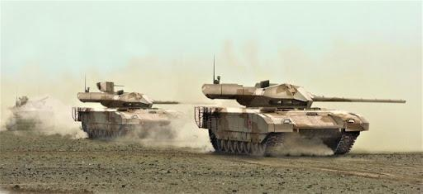 T-14 Armata đã cải tiến hệ thống hướng dẫn và theo dõi, kính ngắm toàn cảnh góc rộng đầy sáng tạo cho tầm nhìn 360 độ. Bên cạnh đó là pháo 2A82 125 mm có bộ nạp tự động rất tin cậy.