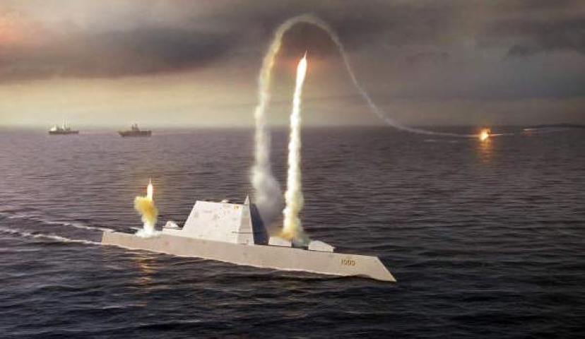 Hải quân Mỹ hôm 1/11 thông báo họ sẽ hoán cải tàu khu trục lớp Zumwalt để chúng có thể trang bị tên lửa siêu vượt âm tầm trung IRCPS vào năm 2024.