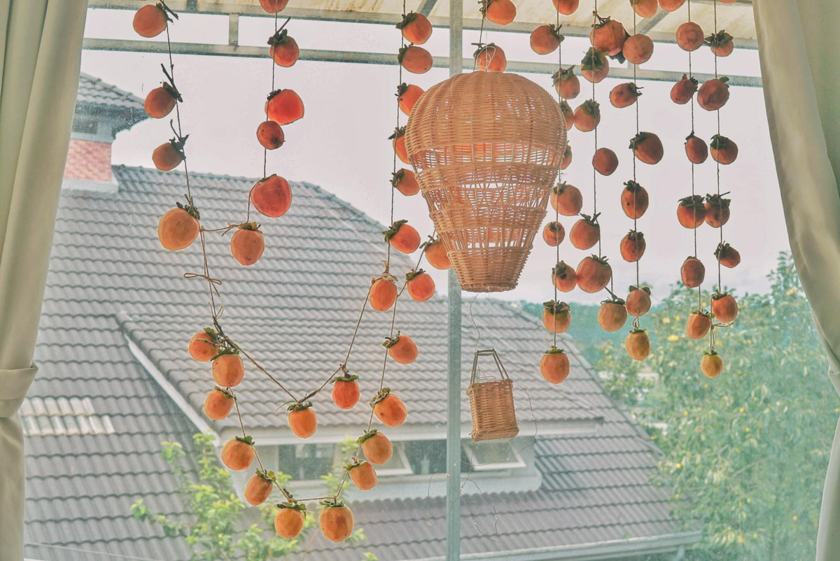 Dàn hồng treo gió càng ngắm càng mê của người vợ “bỏ phố về vườn“ - Hình 3 Dan hong treo gio cang ngam cang me cua nguoi vo “bo pho ve vuon“-Hinh-3