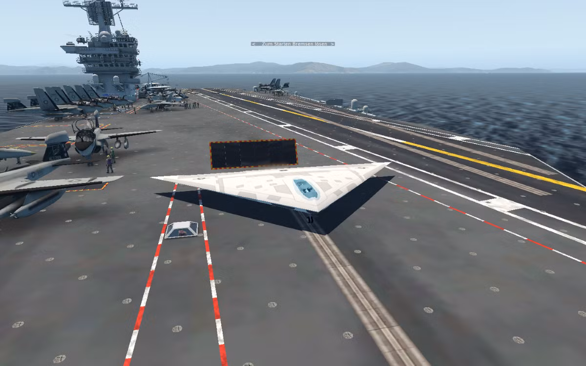 Máy bay ném bom A-12 Avenger có thân tương đối nhỏ và bề mặt đuôi cực tiểu, giúp giảm đáng kể lực cản không khí cũng như diện tích phản xạ radar. Động cơ được sử dụng là loại phản lực cánh quạt đẩy General Electric F412 GE-D5F2.