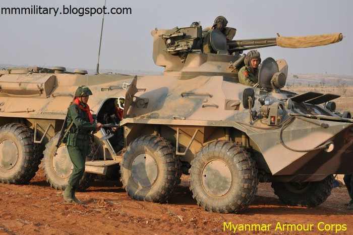 Tính tới năm 2013, Myanmar đã tự lắp ráp được khoảng 500 xe chiến đấu bộ binh BTR-3U.