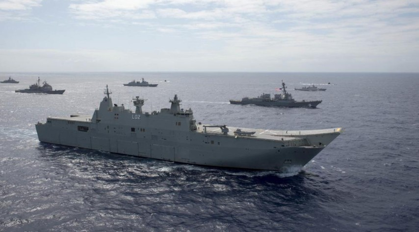Siêu tàu đổ bộ tấn công HMAS Canberra được bàn giao cho Hải quân Hoàng gia Australia (RAN) vào tháng 11/2014.