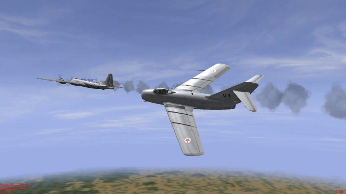 Các tiêm kích phản lực MiG-15 của Liên Xô nguy hiểm đến mức B-29 dù được đông đảo các tiêm kích F-80 Shooting Star và F-84 Thunderjet hộ tống vẫn phải chuyển thời gian hoạt động sang ban đêm và ưu thế trên không tạm thời thuộc về phi công Trung Quốc.