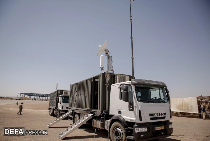 Hệ thống điều khiển của UAV Mohajer-6 được đặt trên khung gầm xe tải với khả năng cơ động cao.