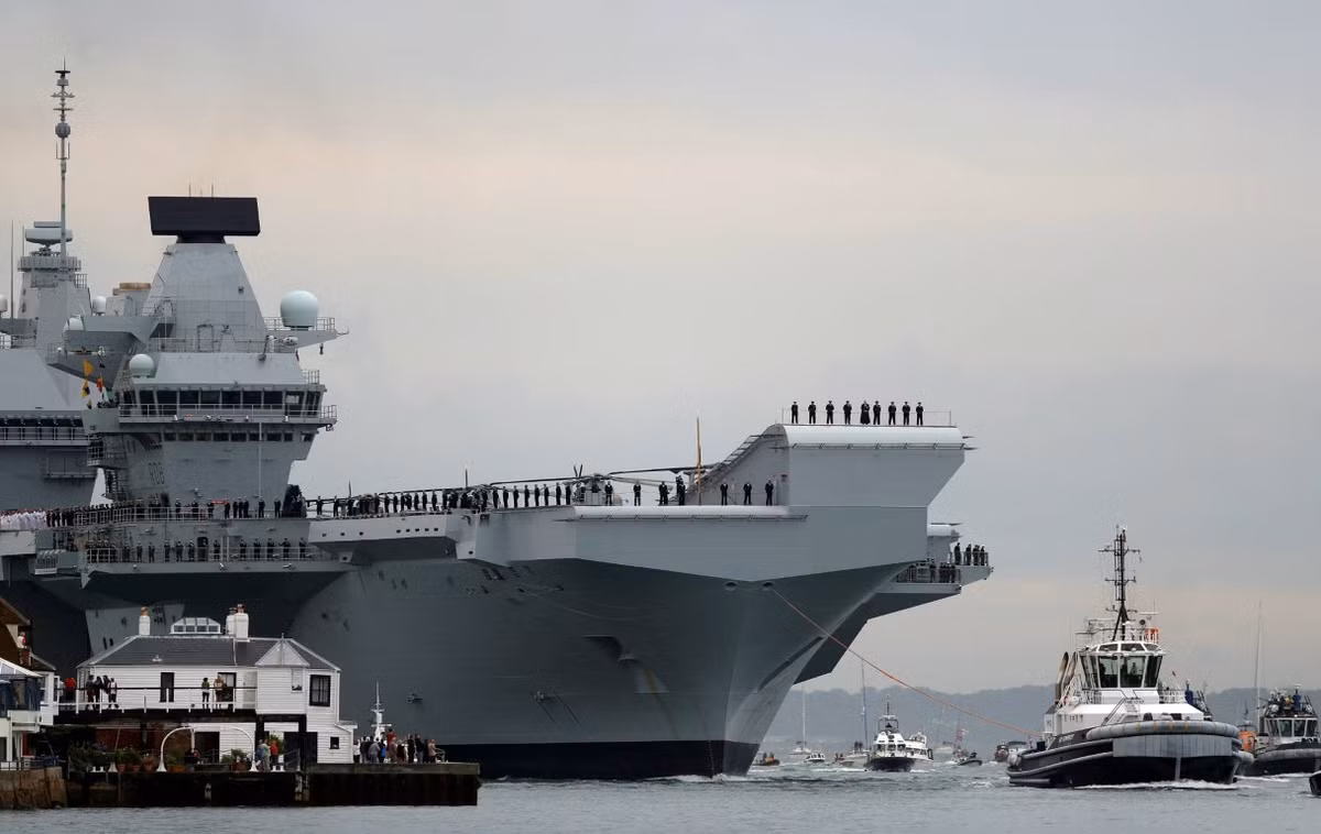 Việc đóng một tàu sân bay HMS Queen Elizabeth, được coi là một cột mốc, trong quá trình nâng tầm ảnh hưởng ở châu Á - Thái Bình Dương, vốn đã bị người Anh bỏ ngỏ từ lâu.