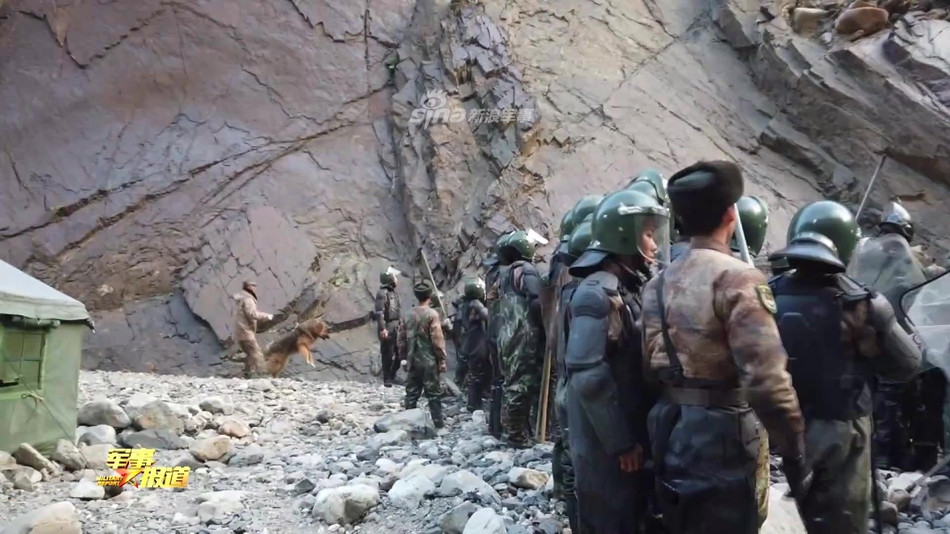 Chó nghiệp vụ cũng được Trung Quốc tăng cường ra khu vực tranh chấp để sẵn sàng ứng phó với mọi nguy cơ.