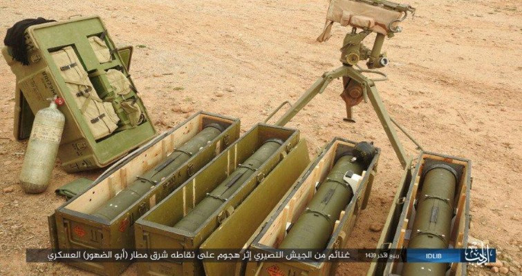 Trong khoảng thời gian vào năm 2005 - 2006, Nga đã bán cho quân đội chính phủ Syria tổng cộng 250 tên lửa chống tăng có điều khiển (ATGM) loại 9M133 Kornet, tuy nhiên gần đầy một phần số vũ khí này được tìm thấy trong tay các tay súng Hamas của Palestine.