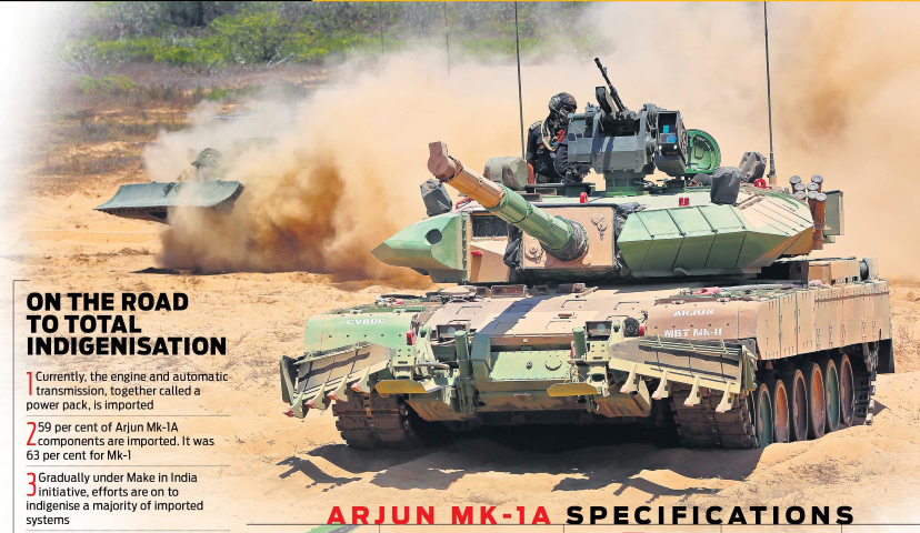 Theo điều khoản hợp đồng, trong vòng 30 tháng kể từ khi có hiệu lực, 5 chiếc xe tăng Arjun Mk-1A đầu tiên sẽ được bàn giao cho quân đội nước này. Tiếp đó, hai năm kế tiếp, mỗi năm sẽ có khoảng 40 chiếc được bàn giao.