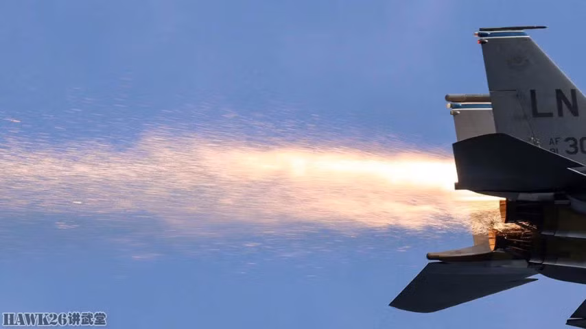 Dựa trên hình ảnh động cơ của chiếc tiêm kích F-15E đang phụt lửa vàng rất bất thường, nhiều người tờ báo đã kết luận rằng chiếc chiến đấu cơ này gặp sự cố trong quá trình bay huấn luyện.