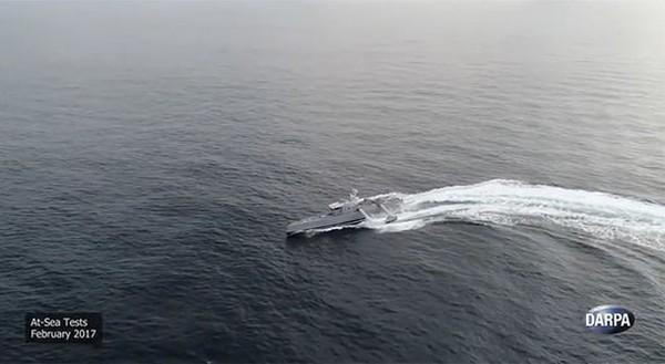 Sea Hunter có tải trọng 135 tấn và tải trọng tối đa 145 tấn, chiều dài 40m.