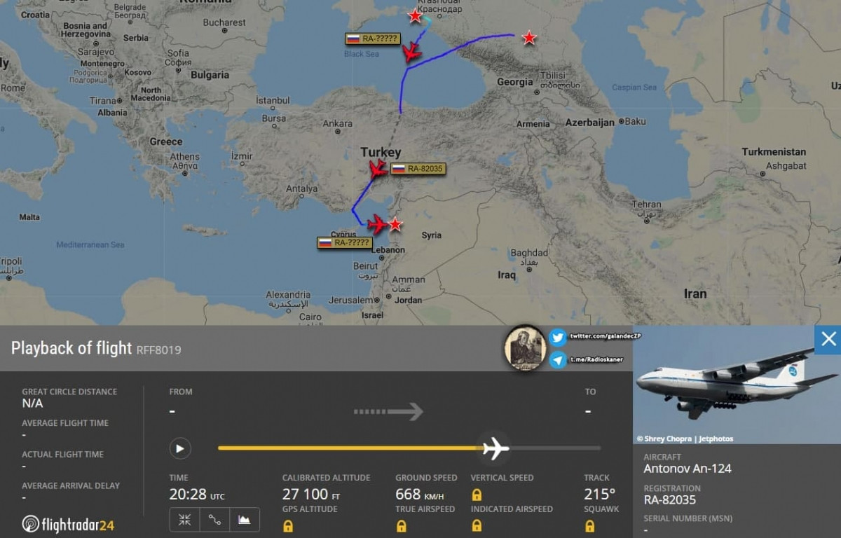 Mặc dù vậy, động thái này của Nga đã bị các hãng truyền thông trong và ngoài nước phát hiện dựa vào dữ liệu bay của ba chiếc vận tải cơ của nước này.