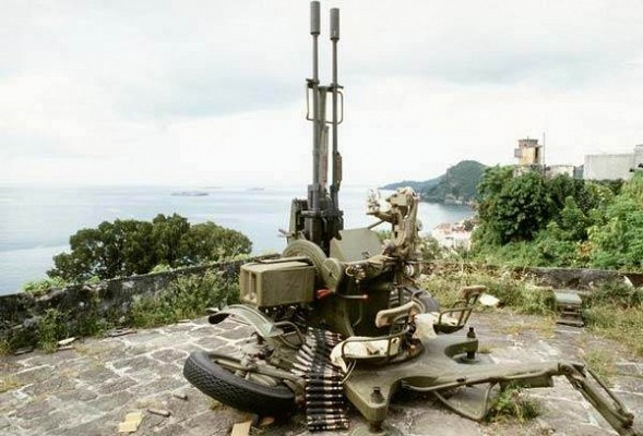 Nguyên bản ban đầu của khẩu pháo này có thiết bị ngắm bắn thủ công, bao gồm một kính ngắm quang học ZAP-23 cùng một thước ngắm cơ khí.