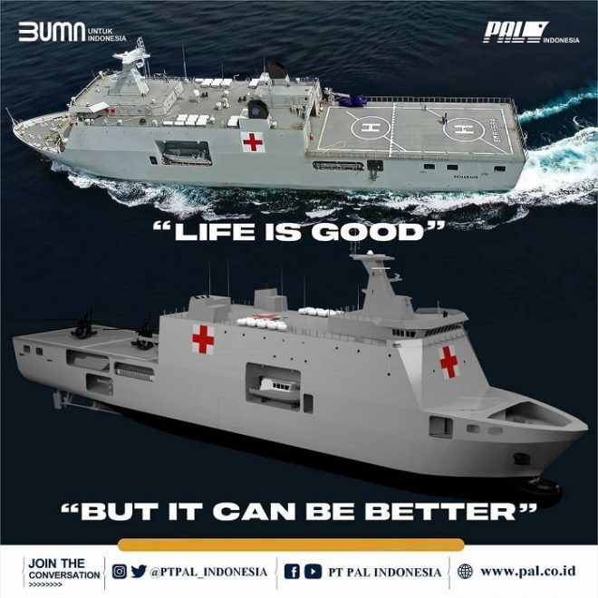 Quá trình đóng mới tàu Wahidin Soedirohusodo đã được Indonesia đẩy nhanh tối đa, chủ yếu để biến nó thành một bệnh viện nổi di động, sẵn sàng phục vụ nếu dịch bệnh COVID-19 bùng phát trở lại ở quốc gia này.