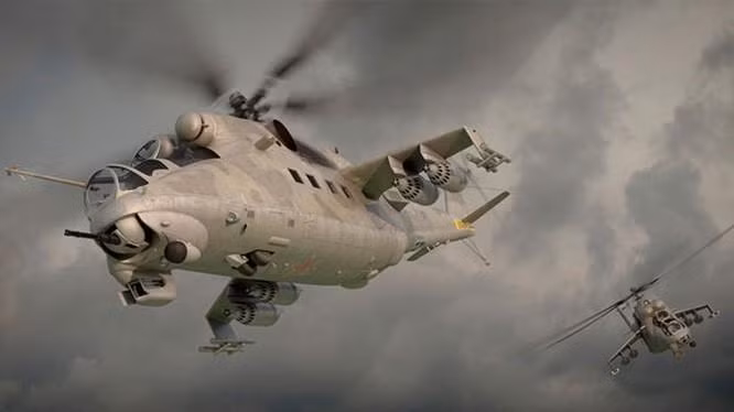 Tuy nhiên, “thi thoảng” Mi-24 cũng có khả năng bắn hạ được máy bay trực thăng của đối phương bằng pháo và rocket thay vì tên lửa của mình.